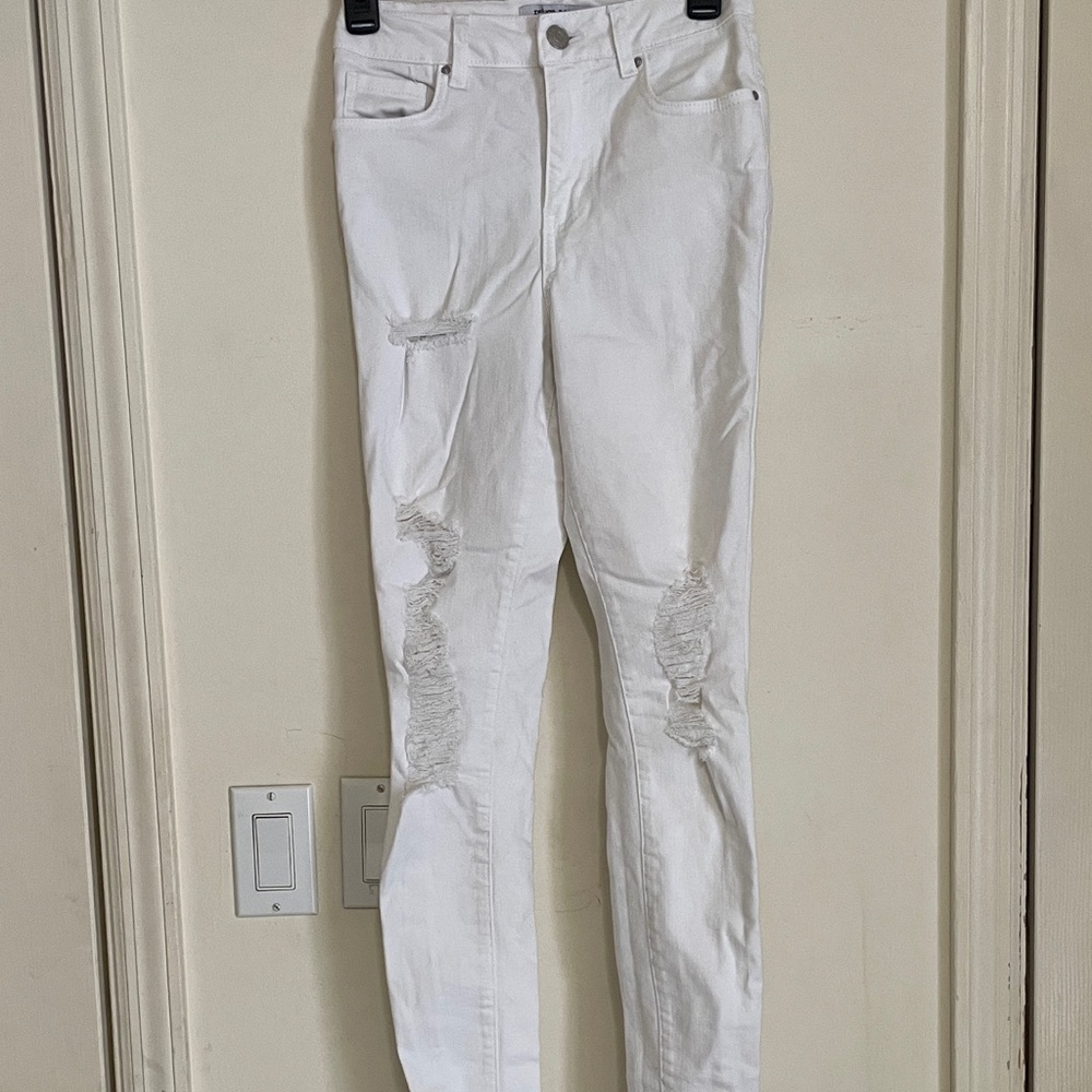 Refuge Denim Miami White Jeans